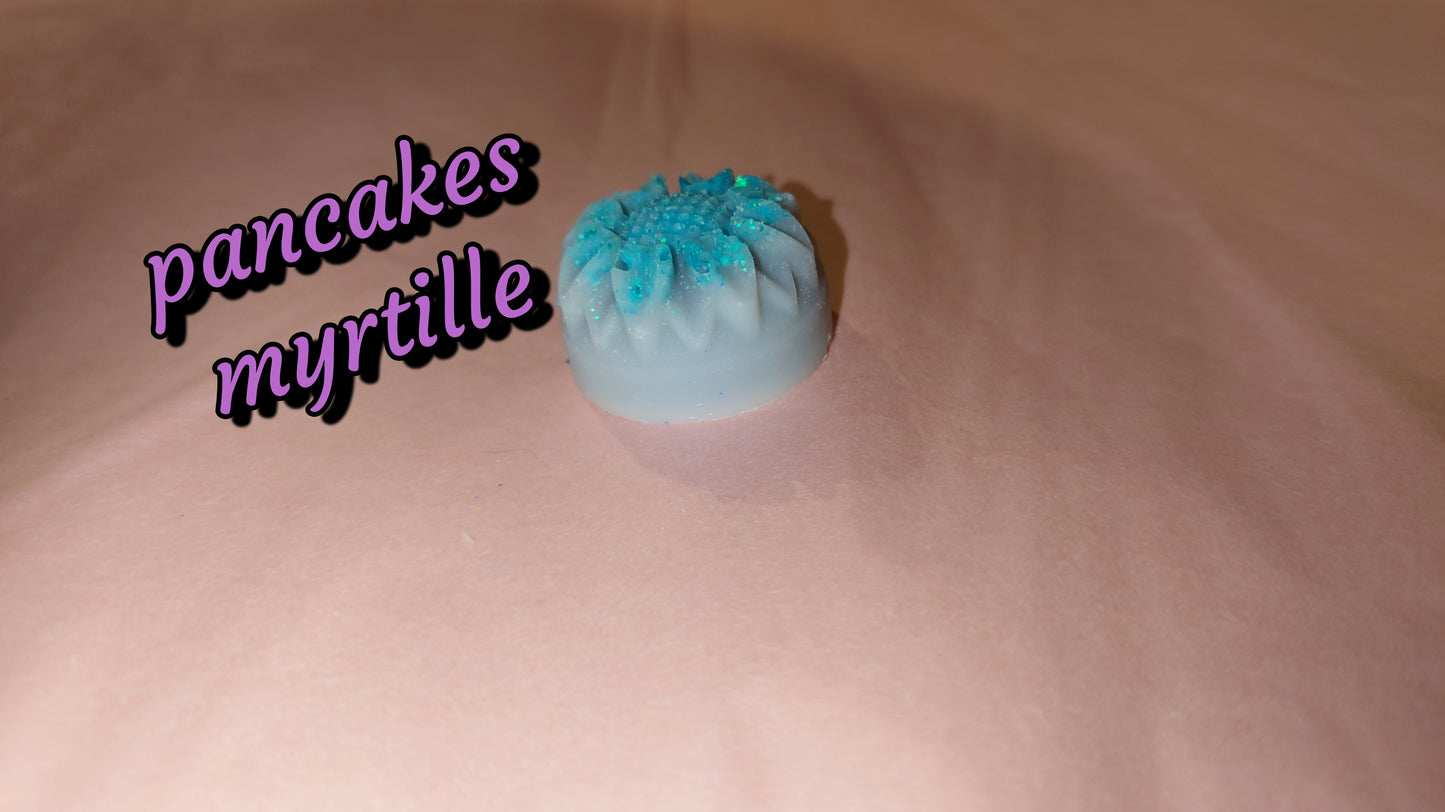 Fondant pancakes myrtille