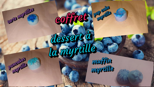 Coffret 4 fondants dessert à la myrtille