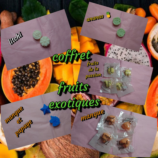 Coffret 5 fondants fruits exotiques - Les fondants parfumés de nanou