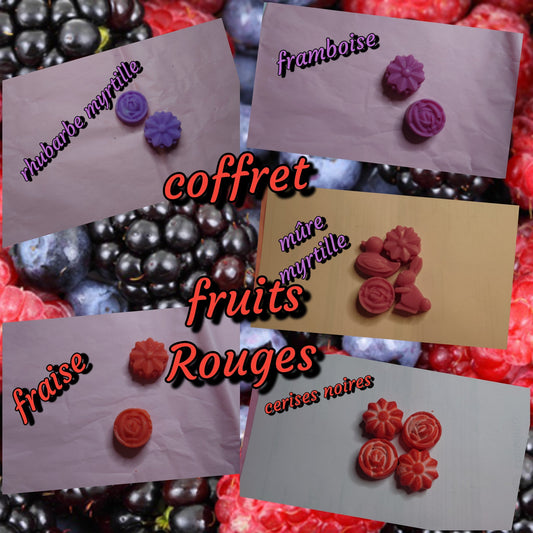 Coffret 5 fondants fruits rouges - Les fondants parfumés de nanou