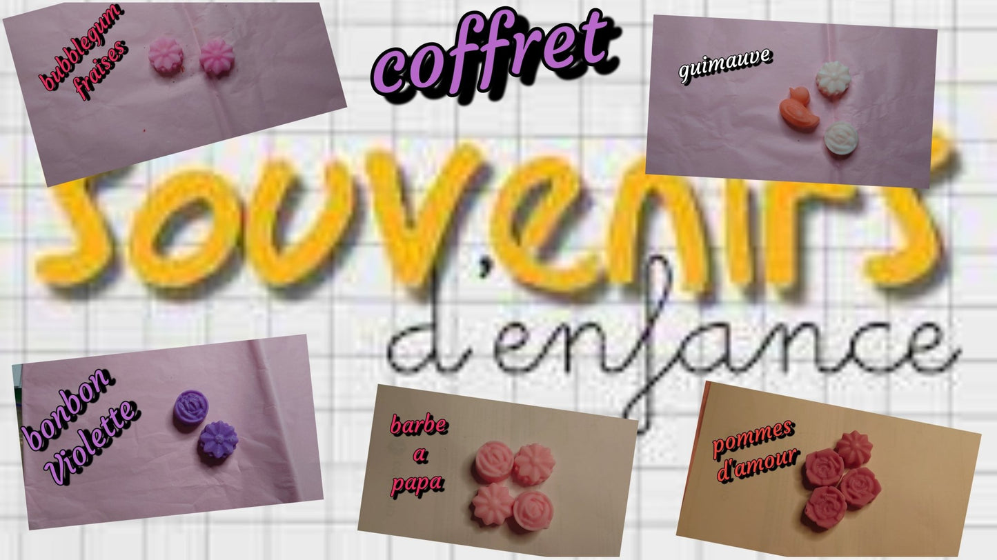 Coffret 5 Fondants souvenirs d'enfance - Les fondants parfumés de nanou