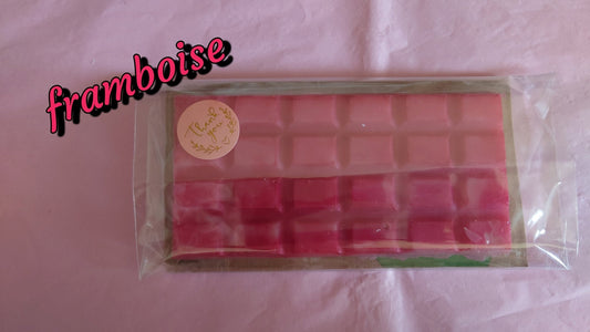 Fondant format tablette framboise - Les fondants parfumés de nanou