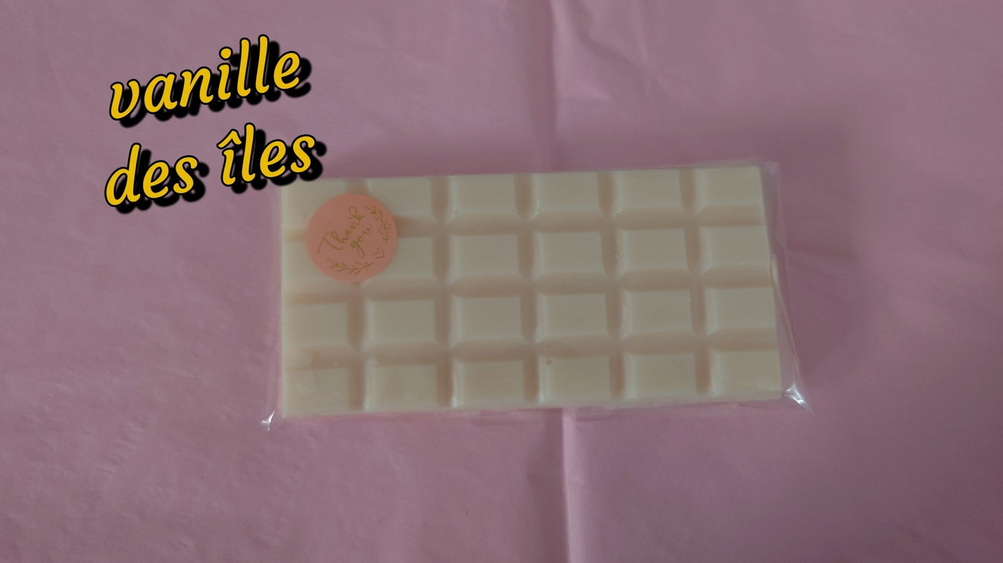 Fondant format tablette vanille des îles - Les fondants parfumés de nanou