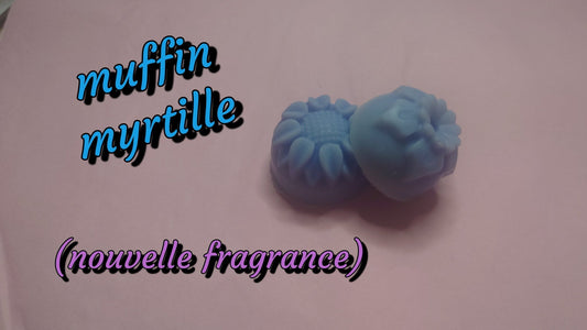 Fondant muffin myrtille (nouvelle fragrance) - Les fondants parfumés de nanou