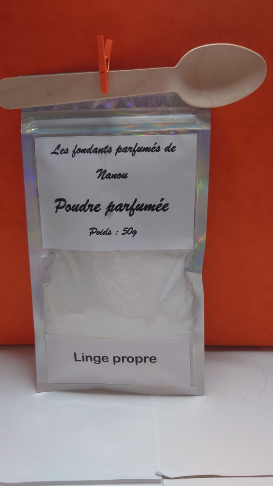 Poudre parfumée pour aspirateur 50g linge propre